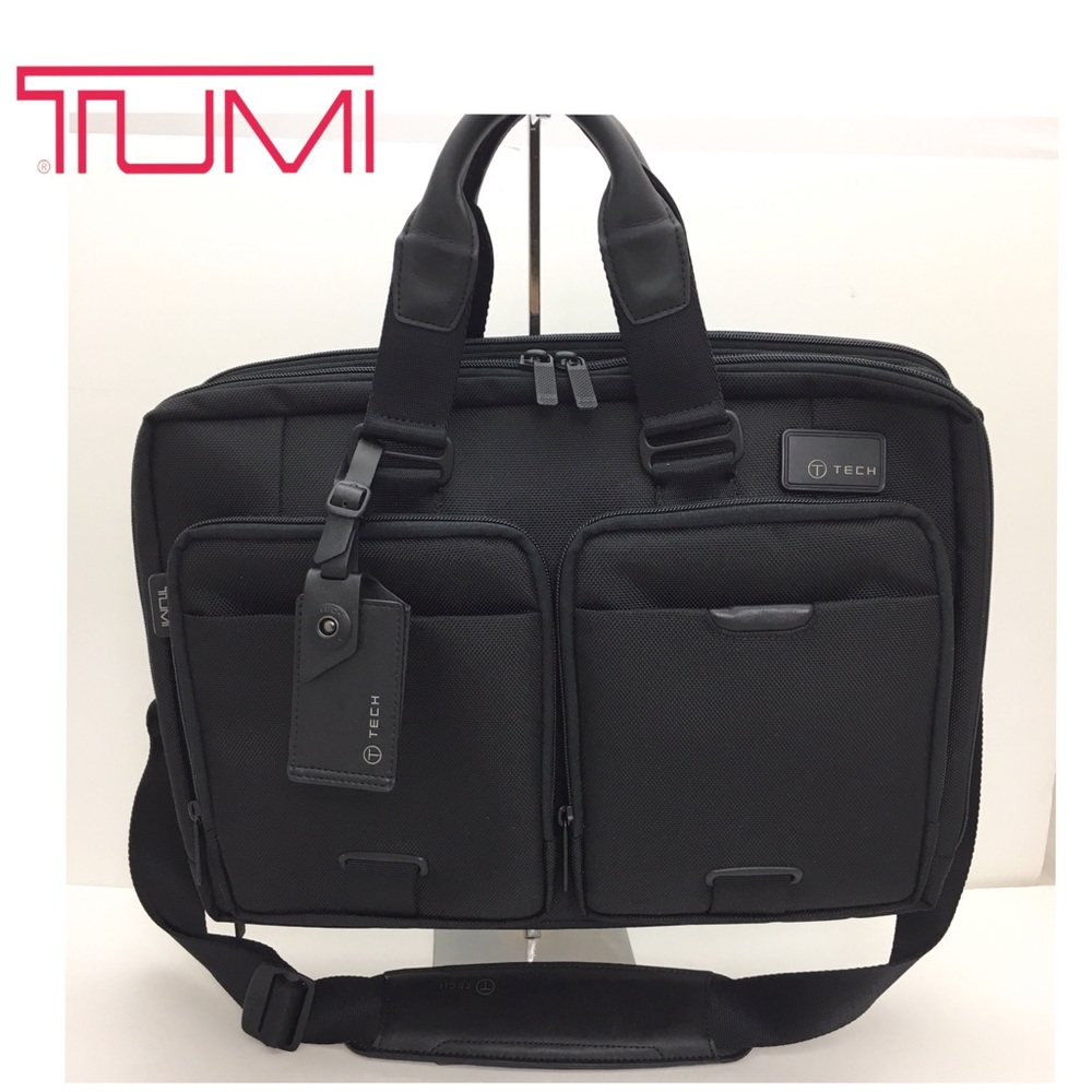 NWOT TUMI T-Tech T-Pass Slim Laptop Brief Nylon